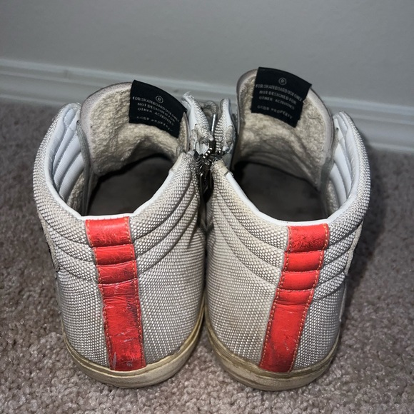 Golden Goose Slide in White Mesh with White Star size US 11.5 - Picture 4 of 6